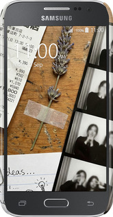 3D пластиковий матовий чехол Aesthetic Scrapbook Collage для Samsung Galaxy Core Prime G360H - 6773m-76 изображение 