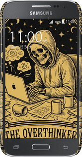 3D пластиковый глянцевый чехол The Overthinker для Samsung Galaxy Core Prime G360H - 6774c-76 изображение 