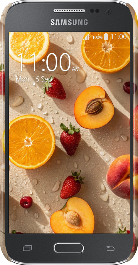 3D пластиковий глянцевий чехол Фрукти 3 для Samsung Galaxy Core Prime VE G361H - 6703c-211 изображение 