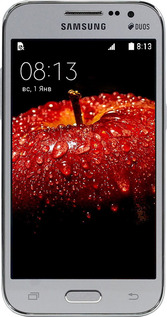 Силиконовый чехол Яблоко для Samsung Galaxy Core Prime G360H - 6022u-76 изображение 