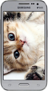 Силиконовый чехол Котик для Samsung Galaxy Core Prime G360H - 6024u-76 изображение 