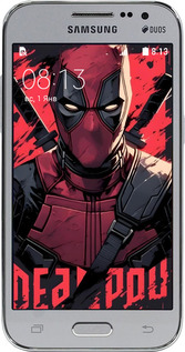 Силіконовий чехол Дедпул для Samsung Galaxy Core Prime G360H - 6293u-76 изображение 