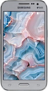 Силиконовый чехол Мрамор для Samsung Galaxy Core Prime G360H - 6306u-76 изображение 