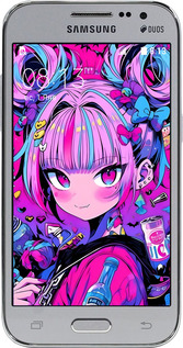 Силиконовый чехол Аниме милаха для Samsung Galaxy Core Prime G360H - 6314u-76 изображение 