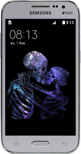 Силиконовый чехол С изображением скелета для Samsung Galaxy Core Prime G360H - 6537u-76 изображение 