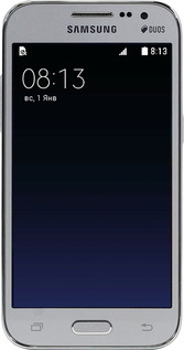 Силіконовий чехол Градієнт у темно-синьому стилі для Samsung Galaxy Core Prime G360H - 6542u-76 изображение 