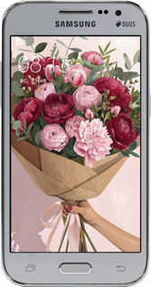 Силіконовий чехол Півонії 1 для Samsung Galaxy Core Prime G360H - 6705u-76 изображение 