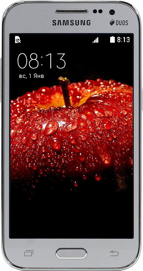Силиконовый чехол Яблоко для Samsung Galaxy Core Prime G360H - 6022u-76 изображение 