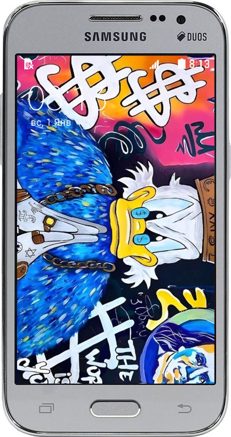Силиконовый чехол Скрудж 2 для Samsung Galaxy Core Prime G360H - 6285u-76 изображение 