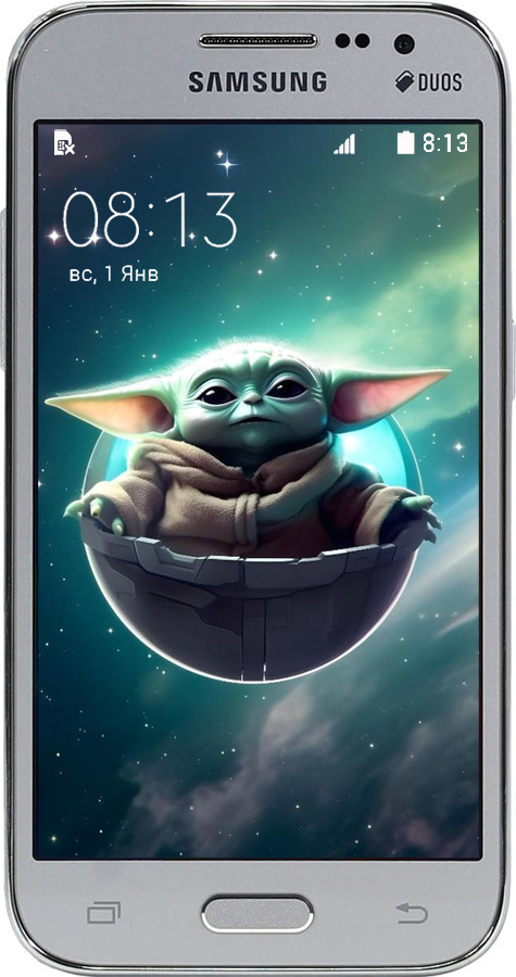 Силіконовий чехол Малышь йода для Samsung Galaxy Core Prime G360H - 6294u-76 изображение 