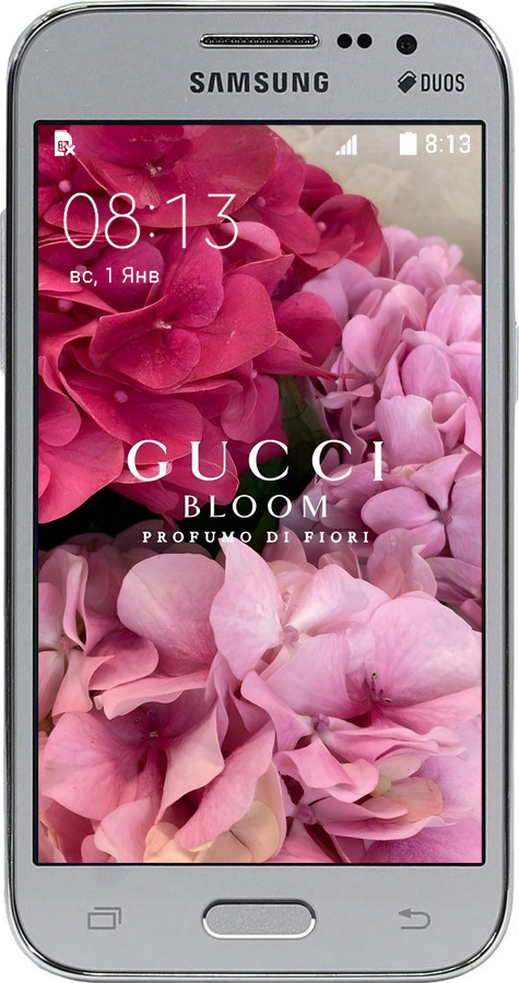 Силиконовый чехол Гучи для Samsung Galaxy Core Prime G360H - 6341u-76 изображение 