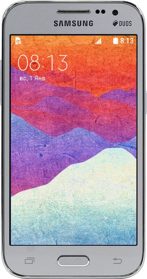 Силіконовий чехол Гірський захід сонця для Samsung Galaxy Core Prime G360H - 6479u-76 изображение 