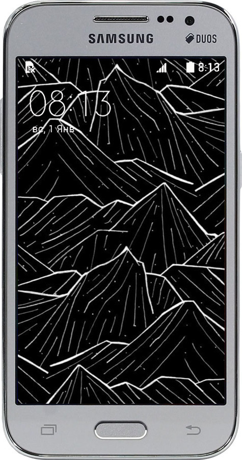 Силіконовий чехол Із зображенням Темних гір для Samsung Galaxy Core Prime G360H - 6489u-76 изображение 