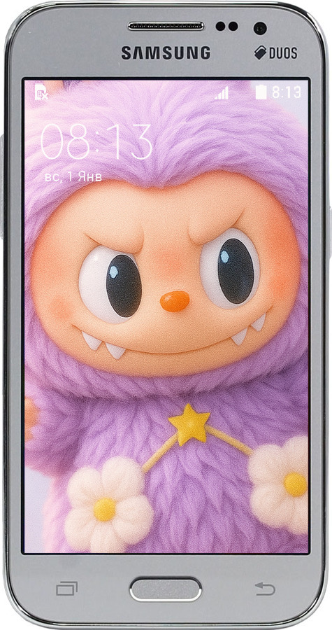 Силіконовий чехол Лабубу для Samsung Galaxy Core Prime G360H - 6708u-76 изображение 
