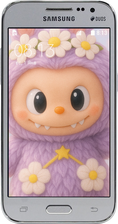 Силіконовий чехол Лабубу 1 для Samsung Galaxy Core Prime G360H - 6709u-76 изображение 