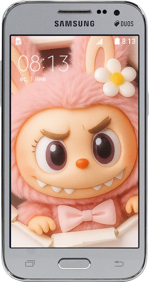 Силіконовий чехол Лабубу 2 для Samsung Galaxy Core Prime G360H - 6710u-76 изображение 