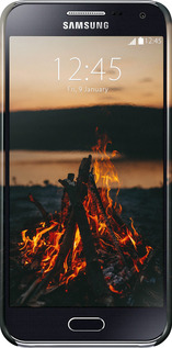3D пластиковый глянцевый чехол Огонь для Samsung Galaxy E5 E500H - 6021c-82 изображение 