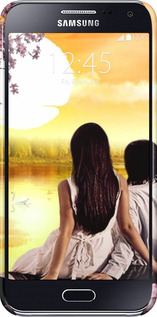 3D пластиковий глянцевий чехол Sunset для Samsung Galaxy E5 E500H - 6607c-82 изображение 