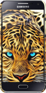 3D пластиковый матовый чехол Леопард для Samsung Galaxy E5 E500H - 6611m-82 изображение 