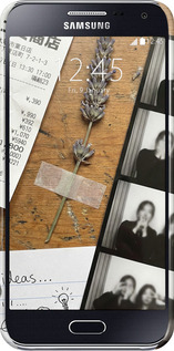 3D пластиковый глянцевый чехол Aesthetic Scrapbook Collage для Samsung Galaxy E5 E500H - 6773c-82 изображение 