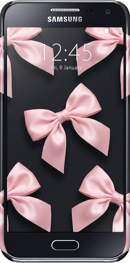 3D пластиковый глянцевый чехол Coquette Ribbons Dark Coquette для Samsung Galaxy E5 E500H - 6767c-82 изображение 
