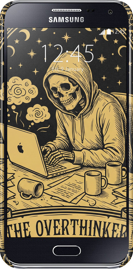 3D пластиковий глянцевий чехол The Overthinker для Samsung Galaxy E5 E500H - 6774c-82 изображение 