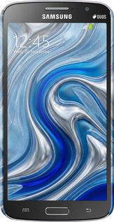 3D пластиковый матовый чехол Liquid Chrome для Samsung Galaxy Grand 2 G7102 - 6781m-41 изображение 