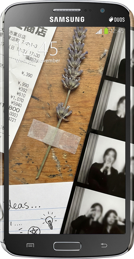 3D пластиковый матовый чехол Aesthetic Scrapbook Collage для Samsung Galaxy Grand 2 G7102 - 6773m-41 изображение 