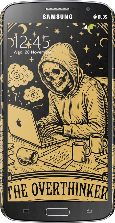 3D пластиковый матовый чехол The Overthinker для Samsung Galaxy Grand 2 G7102 - 6774m-41 изображение 