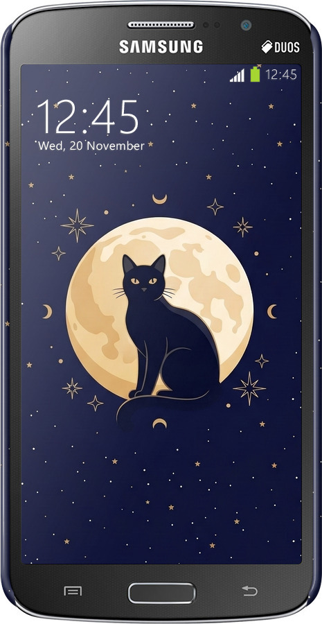 3D пластиковий матовий чехол Cute Cat Celestial/Witchy для Samsung Galaxy Grand 2 G7102 - 6787m-41 изображение 