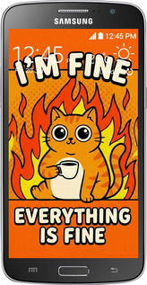 Силіконовий чехол Funny Cat для Samsung Galaxy Grand 2 G7102 - 6786u-41 изображение 