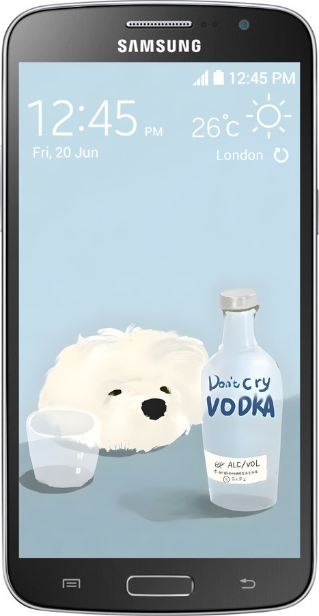 Силіконовий чехол Пес водка для Samsung Galaxy Grand 2 G7102 - 6368u-41 изображение 