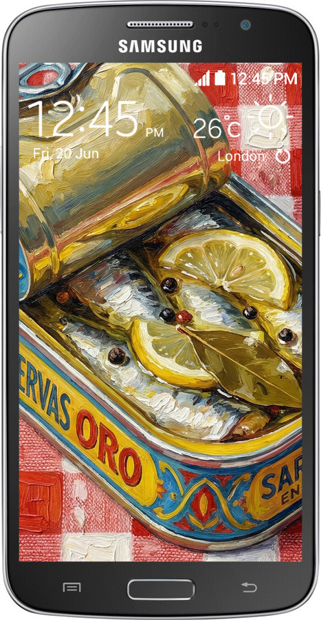 Силиконовый чехол Vintage Sardine Tin Phone для Samsung Galaxy Grand 2 G7102 - 6772u-41 изображение 