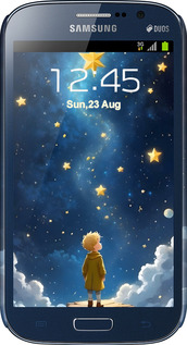 3D пластиковий матовий чехол Маленький принц для Samsung Galaxy Grand I9082 - 6326m-66 изображение 