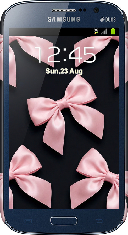 3D пластиковый матовый чехол Coquette Ribbons Dark Coquette для Samsung Galaxy Grand I9082 - 6767m-66 изображение 