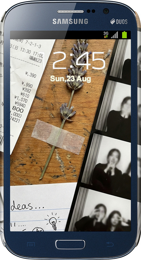 3D пластиковый матовый чехол Aesthetic Scrapbook Collage для Samsung Galaxy Grand I9082 - 6773m-66 изображение 