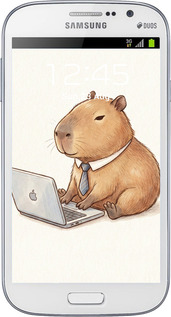 Силиконовый чехол Funny Capybara CEO Working для Samsung Galaxy Grand Neo I9060 - 6777u-112 изображение 