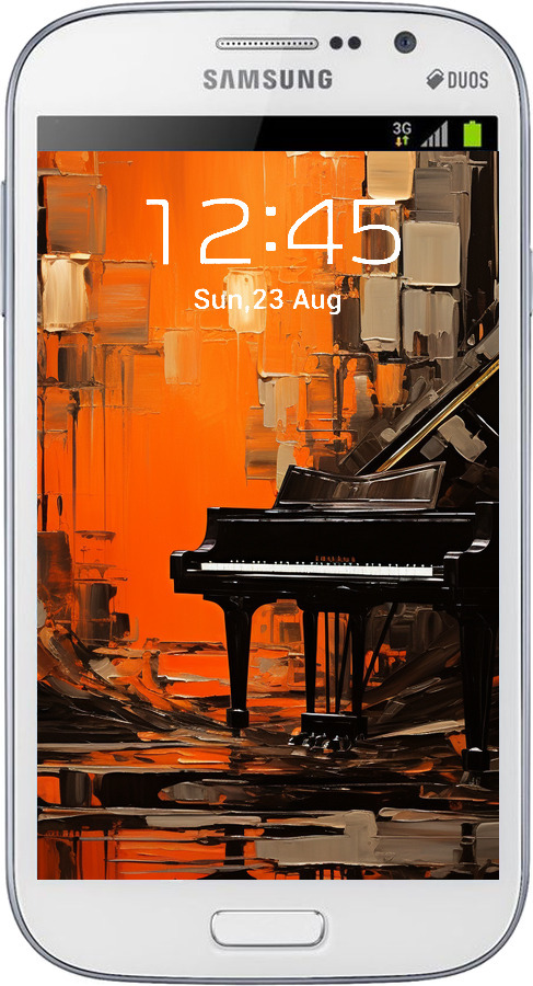Силиконовый чехол Чехол для телефона Оранжевый Рояль для Samsung Galaxy Grand Neo I9060 - 5937u-112 изображение 