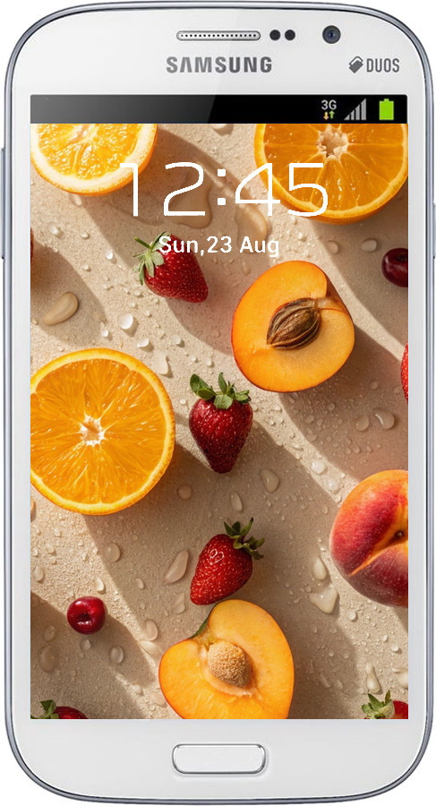 Силиконовый чехол Фрукты 3 для Samsung Galaxy Grand I9082 - 6703u-66 изображение 