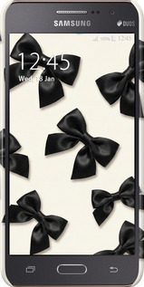 3D пластиковий матовий чехол Dark Coquette для Samsung Galaxy Grand Prime G530H - 6765m-74 изображение 