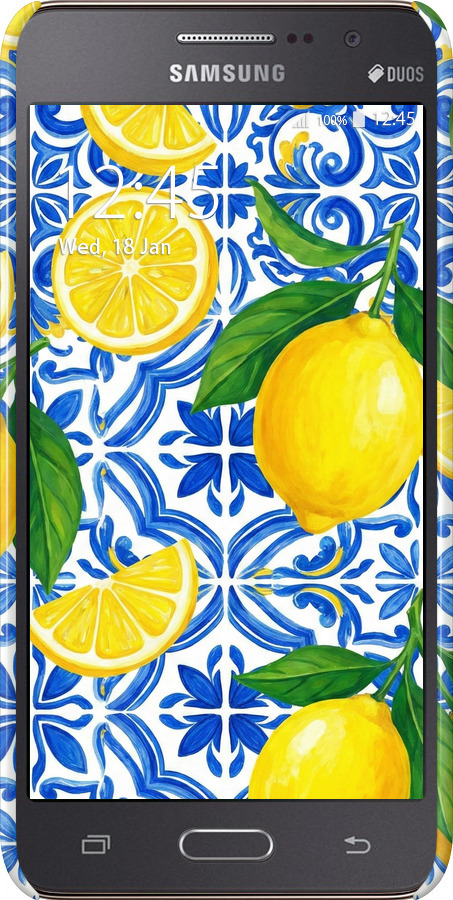 3D пластиковий глянцевий чехол Grocery Girl Italian Summer для Samsung Galaxy J2 Prime - 6766c-466 изображение 