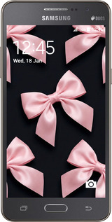 Силиконовый чехол Coquette Ribbons Dark Coquette для Samsung Galaxy J2 Prime - 6767u-466 изображение 