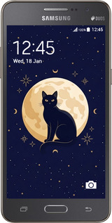 2D пластиковый чехол Cute Cat Celestial/Witchy для Samsung Galaxy Grand Prime G530H - 6787t-74 изображение 