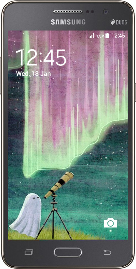 2D пластиковий чехол Привид та зірки для Samsung Galaxy J2 Prime - 6443t-466 изображение 
