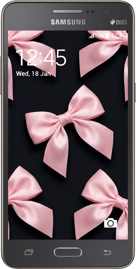 Силиконовый чехол Coquette Ribbons Dark Coquette для Samsung Galaxy J2 Prime - 6767u-466 изображение 