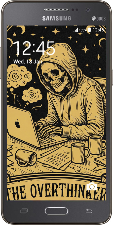 Силиконовый чехол The Overthinker для Samsung Galaxy Grand Prime G530H - 6774u-74 изображение 