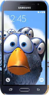 3D пластиковый глянцевый чехол Angry Birds для Samsung Galaxy J1 (2016) Duos J120H - 6008c-262 изображение 