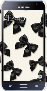 3D пластиковый матовый чехол Dark Coquette для Samsung Galaxy J1 (2016) Duos J120H - 6765m-262 изображение 