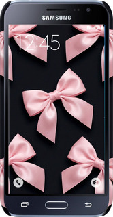 3D пластиковий глянцевий чехол Coquette Ribbons Dark Coquette для Samsung Galaxy J1 (2016) Duos J120H - 6767c-262 изображение 