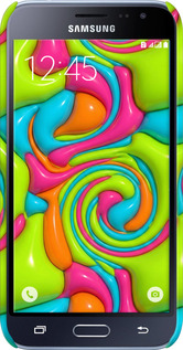 3D пластиковий матовий чехол Y2K Jelly Dream для Samsung Galaxy J1 (2016) Duos J120H - 6780m-262 изображение 